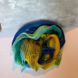 Vibrant, Colorful Oversized Knit Scarf